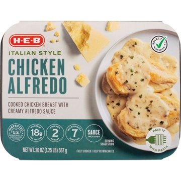 H-E-B Fully Cooked Italian Style Chicken Alfredo