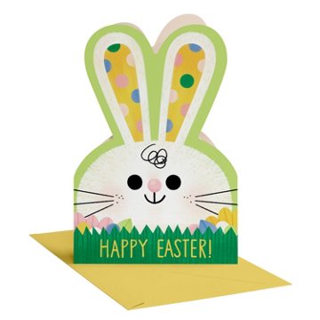 American Greetings Easter Bunny Card (Hip Hip Hooray), 6.75" x 4.625"