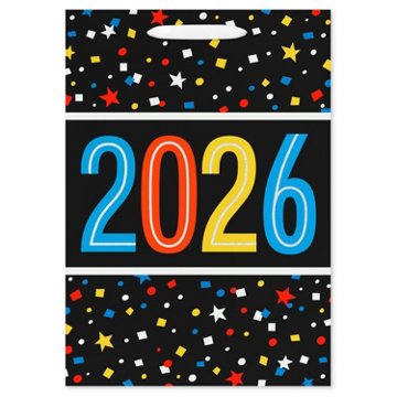 American Greetings Medium Graduation Gift Bag - 2026 Confetti, 3.94" x 10.03" x 7"