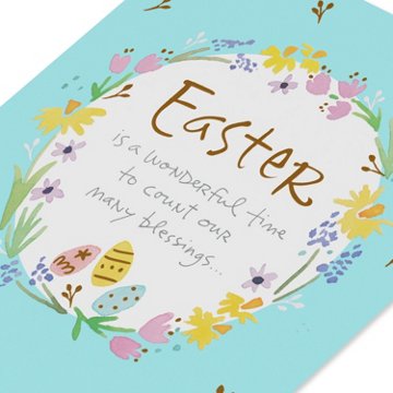 American Greetings Easter Card Count - Your Blessings, 8.25" x 5.375"