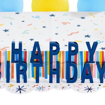 American Greetings Happy Birthday Pop-Up Cake Stand Kit, 19.75" x 27.5" x 4.75"