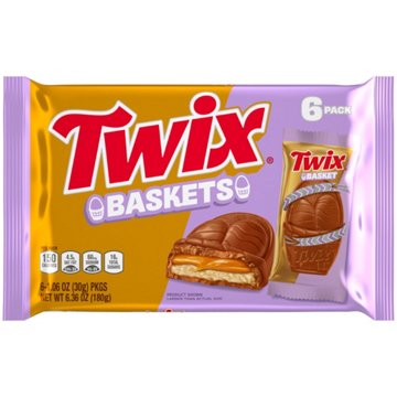 Twix Basket Chocolate Easter Candy Bars, 6 pk