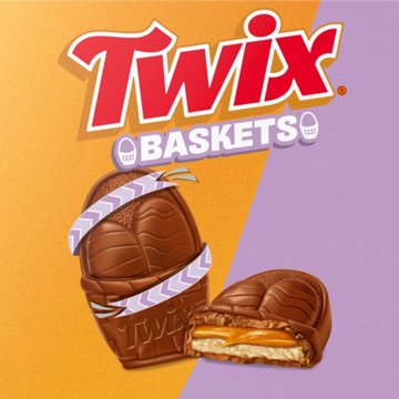 Twix Basket Chocolate Easter Candy Bars, 6 pk