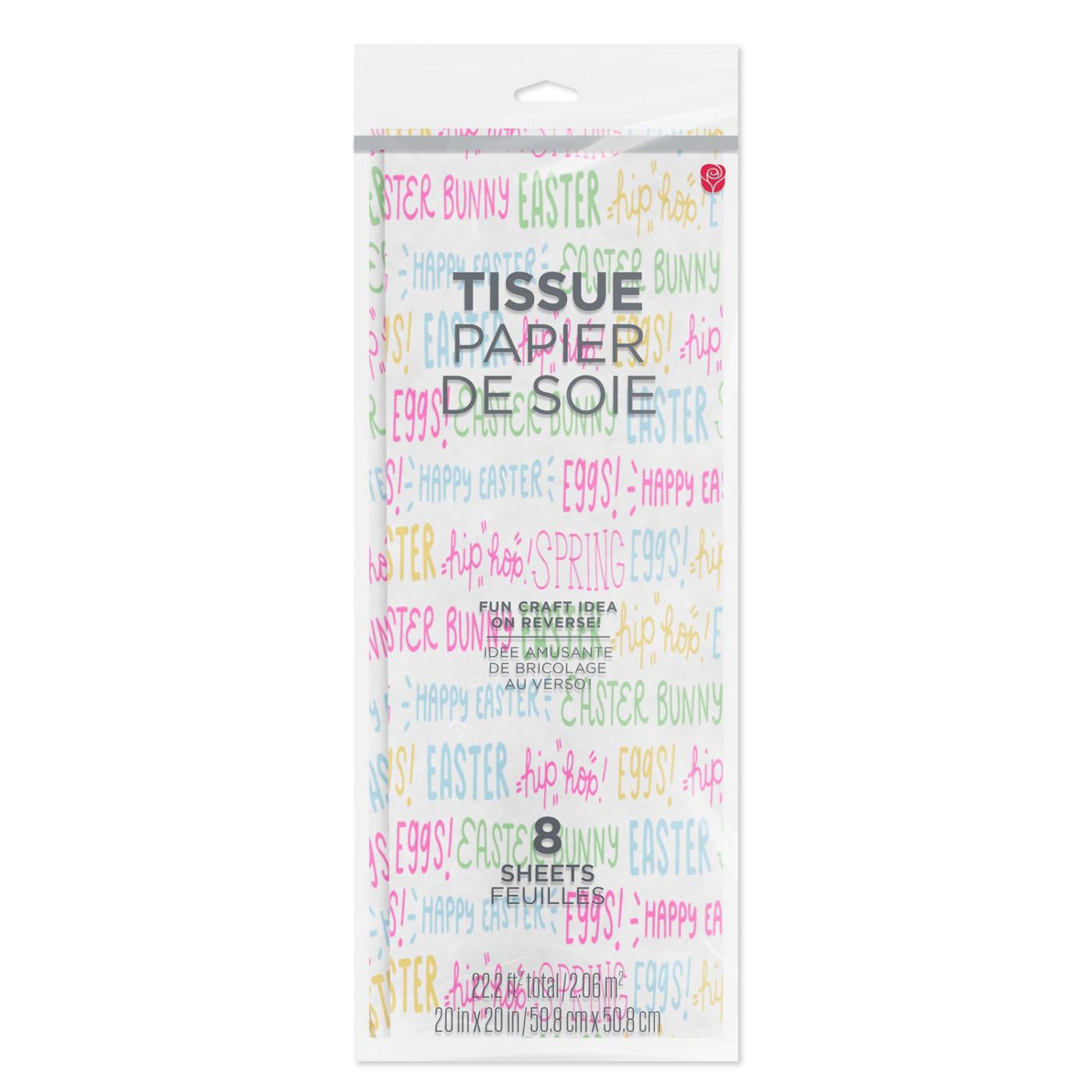American Greetings Lettering Tissue Paper Easter Gift Tissue Paper, 8 ...