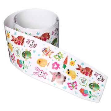 American Greetings Easter Mini Sticker Roll, Cute Animals (1 Roll, 165 Stickers), 2" x 44"