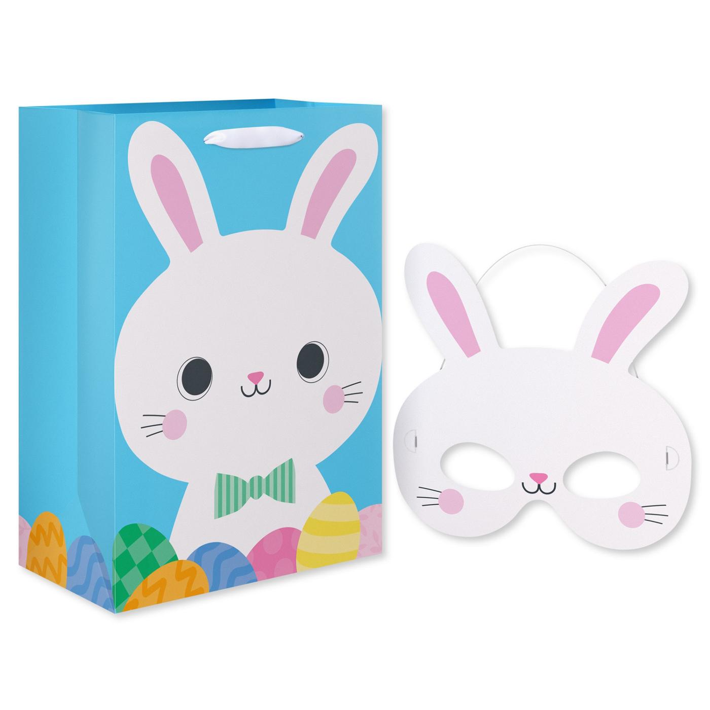 American Greetings Easter Bunny Gift Bag with Removable Bunny Mask; image 1 of 6