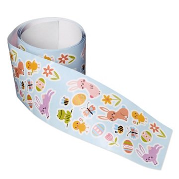 American Greetings Easter Mini Sticker Roll, Easter & Spring Characters (1 Roll, 187 Stickers), 2" x 44"