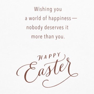 American Greetings Easter Card - Appreciated, 8.25" x 5.375"