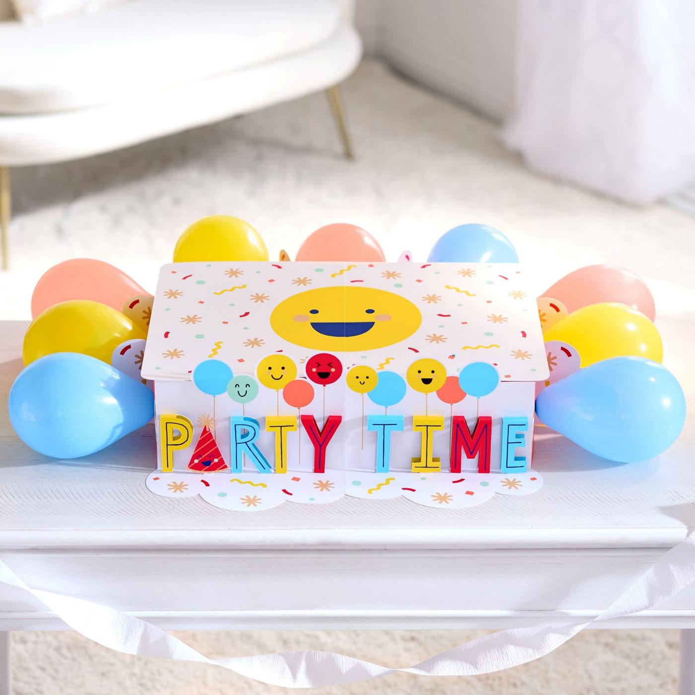 American Greetings Smiley Party Time Design Birthday Pop-Up Cake Stand Kit; image 2 of 6