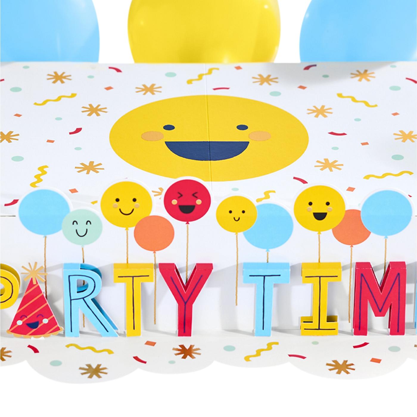 American Greetings Smiley Party Time Design Birthday Pop-Up Cake Stand Kit; image 3 of 6