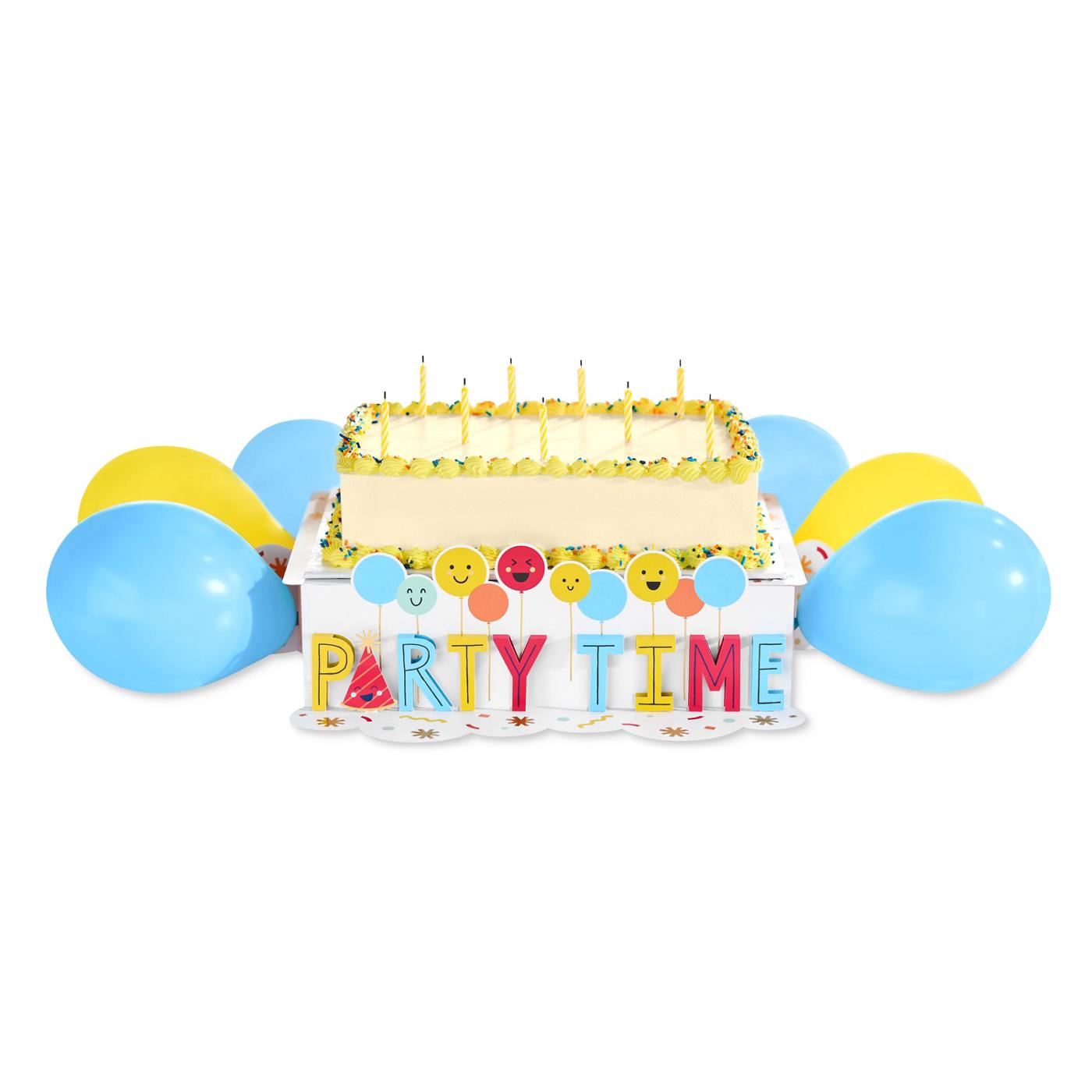 American Greetings Smiley Party Time Design Birthday Pop-Up Cake Stand Kit; image 5 of 6