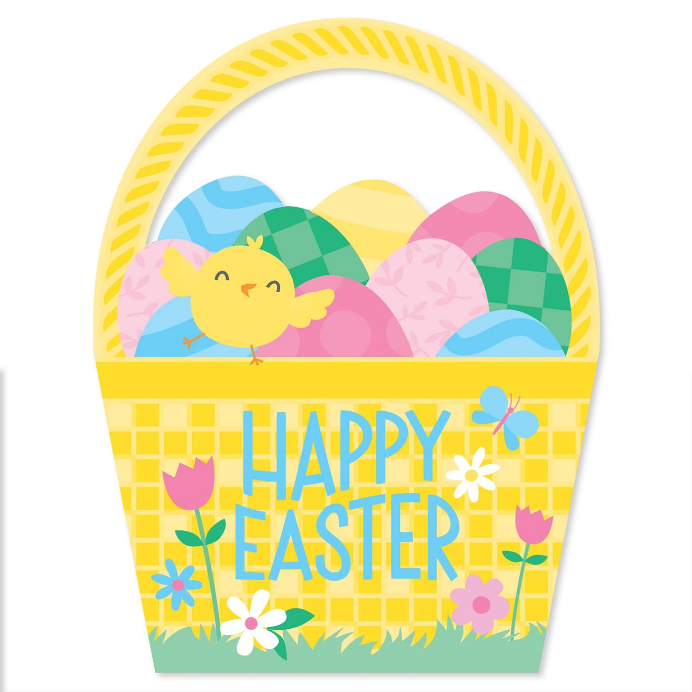 American Greetings Decorative Chick & Colorful Eggs Easter Basket Gift Bag; image 4 of 4