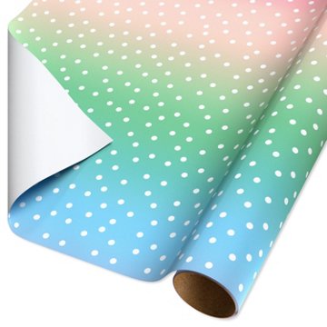 American Greetings Ombre Polka Dot Easter Gift Wrapping Paper, 20 sq. ft., 96" x 30"