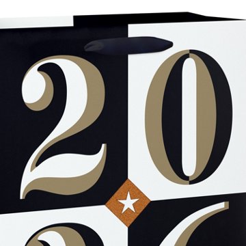 American Greetings Large Graduation Gift Bag - 2026 Block, 5.75" x 12.75" x 10"