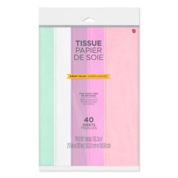 American Greetings Spring Pastel Colors Easter Gift Tissue Paper, 40 ct, 20" x 20"