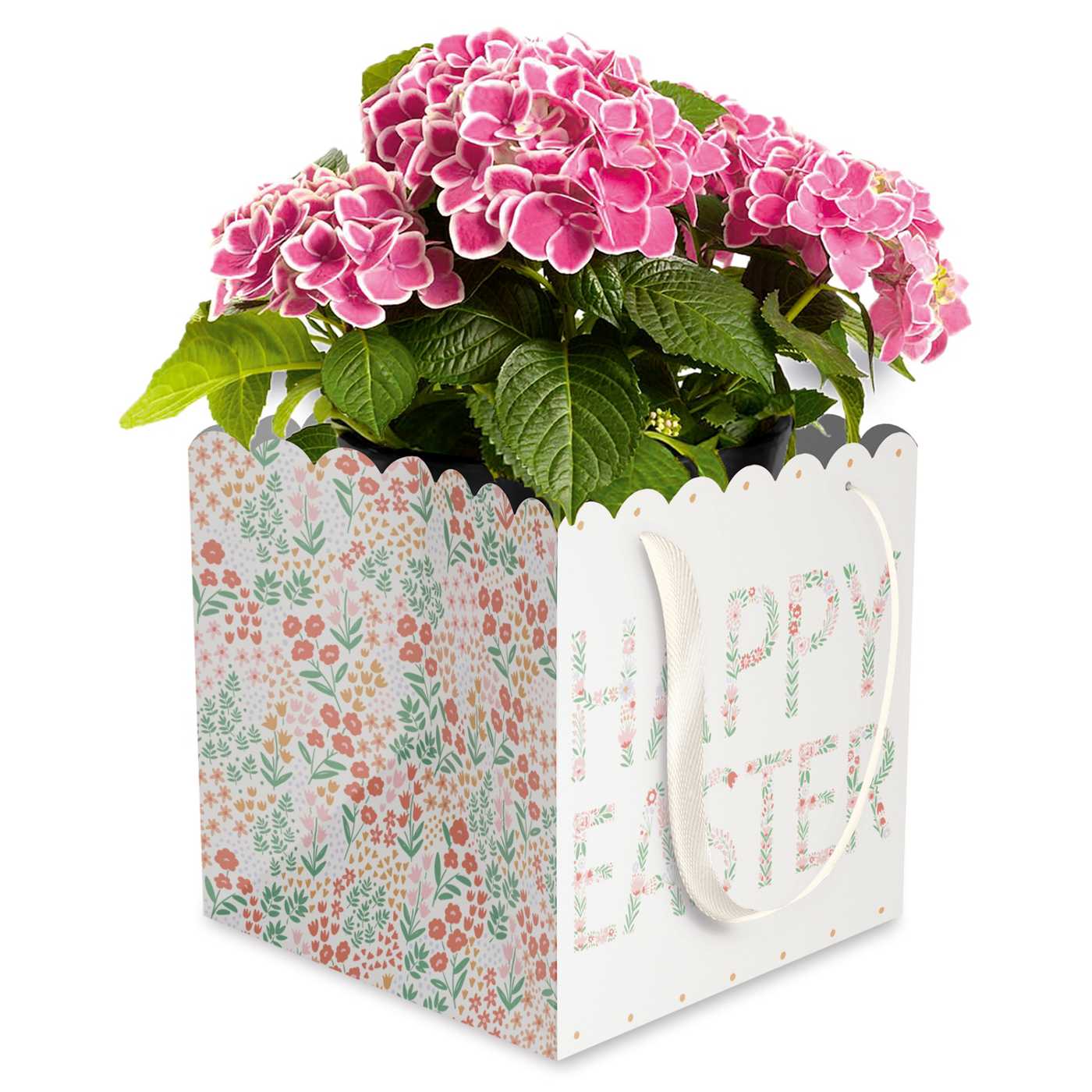 American Greetings Happy Easter Flower Poted Plant Gift Bag; image 2 of 3
