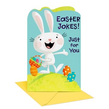 American Greetings Easter Card for Kids - Easter Jokes, 8.25" x 5.375"