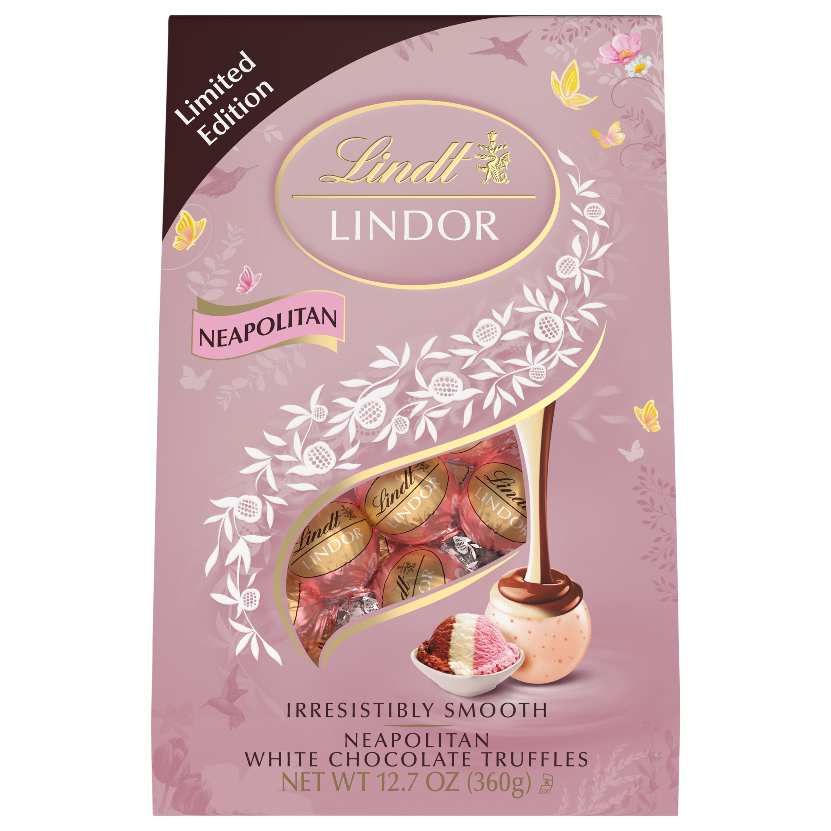 Lindt Lindor Neapolitan White Chocolate Easter Truffles - Shop Candy at ...
