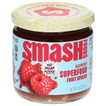 Smash Foods No Sugar Added Raspberry Superfood Fruit Spread