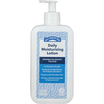 Hill Country Fare Daily Moisturizing Lotion - Normal to Dry Skin, Fragrance Free, 12 oz