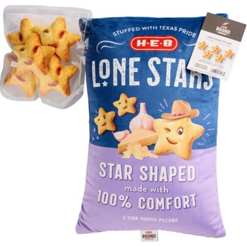 H-E-B Brand Shop Lone Star Pillow with Mini Pillows, 12'' x 18''