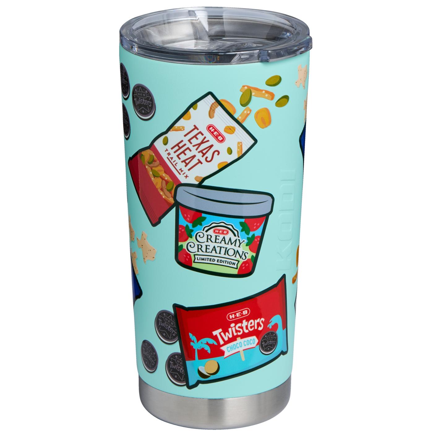 H-E-B Brand Shop KODI by H-E-B Teal Scattered Snacks Tumbler; image 1 of 2