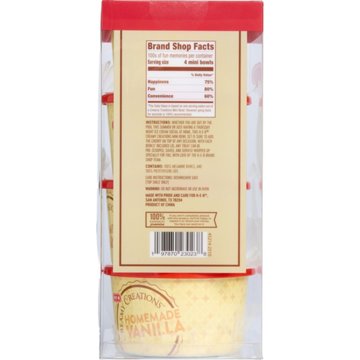 H-E-B Brand Shop Creamy Creations Mini Bowl Set with Lids, 4 ct