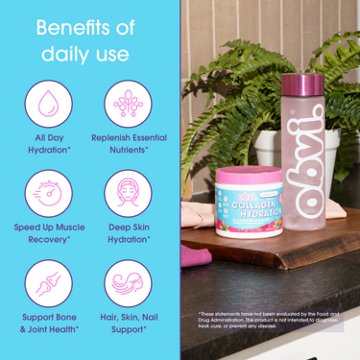 Obvi Collagen Hydration Raspberry Rose