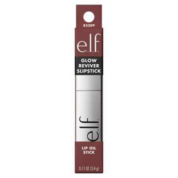 e.l.f. Glow Revival Slipstick Lip Oil - Medium Brown Beige