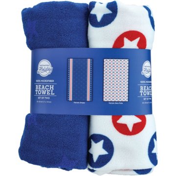 Destination Holiday Patriotic Microfiber Beach Towels, 2 pk, 28'' x 58''