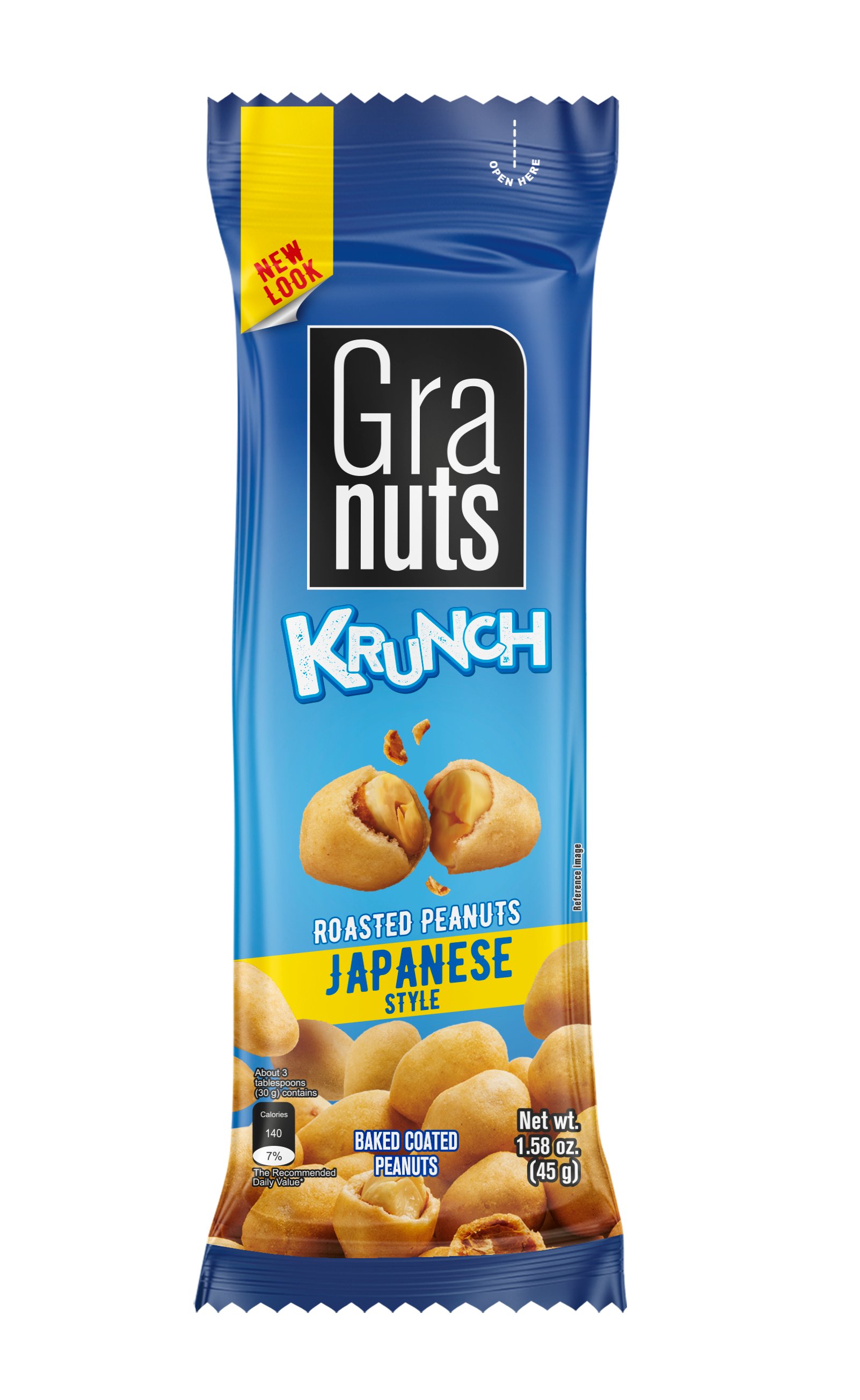 キヌージョ Granuts Krunch Japanese Style Roasted Peanuts Classic, 1.58 oz