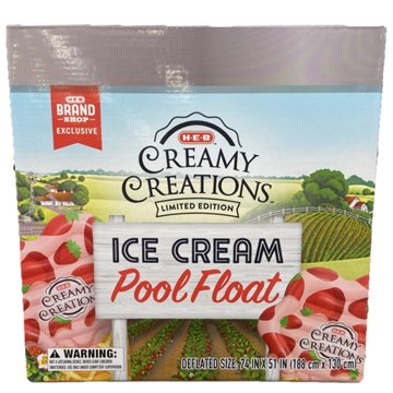 H-E-B Brand Shop Creamy Creations Strawberry Ice Cream Pool Float