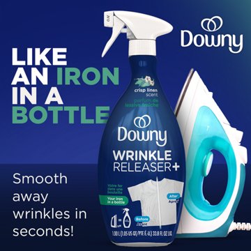 Downy Wrinkle Releaser - Crisp Linen Scent, 33.8 oz