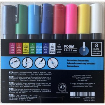 POSCA Water Based Paint Markers - Soft Colours, 8 pk