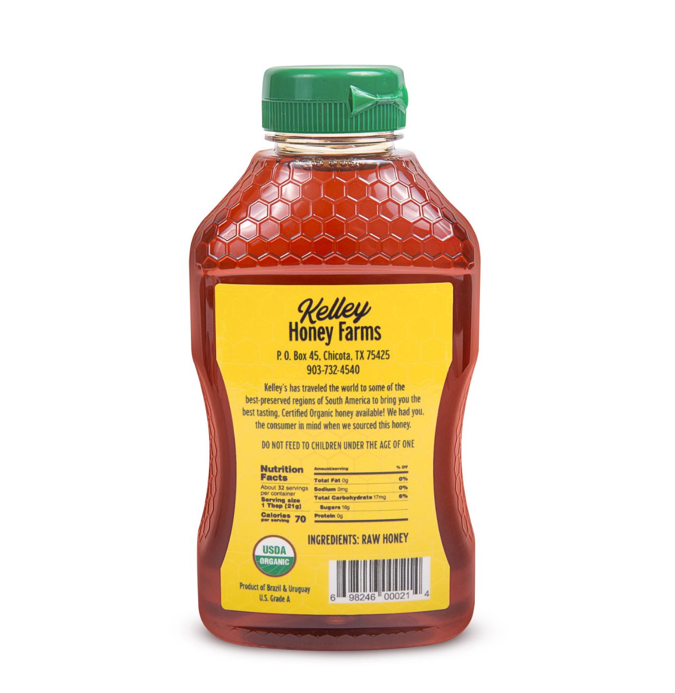 Kelley's Raw Unfiltered Organic Honey; image 3 of 6