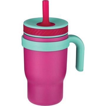 Destination Holiday Kids Tumbler - Pink & Teal, 14 oz