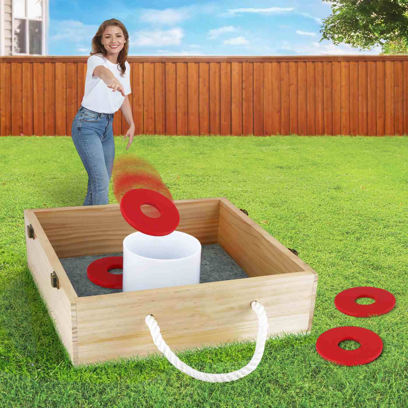 So! Summer Wood Washer Toss Game Set; image 4 of 9