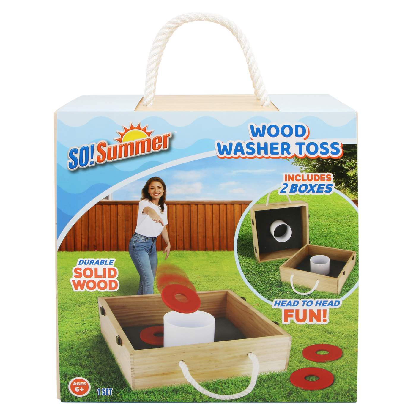 So! Summer Wood Washer Toss Game Set; image 6 of 9