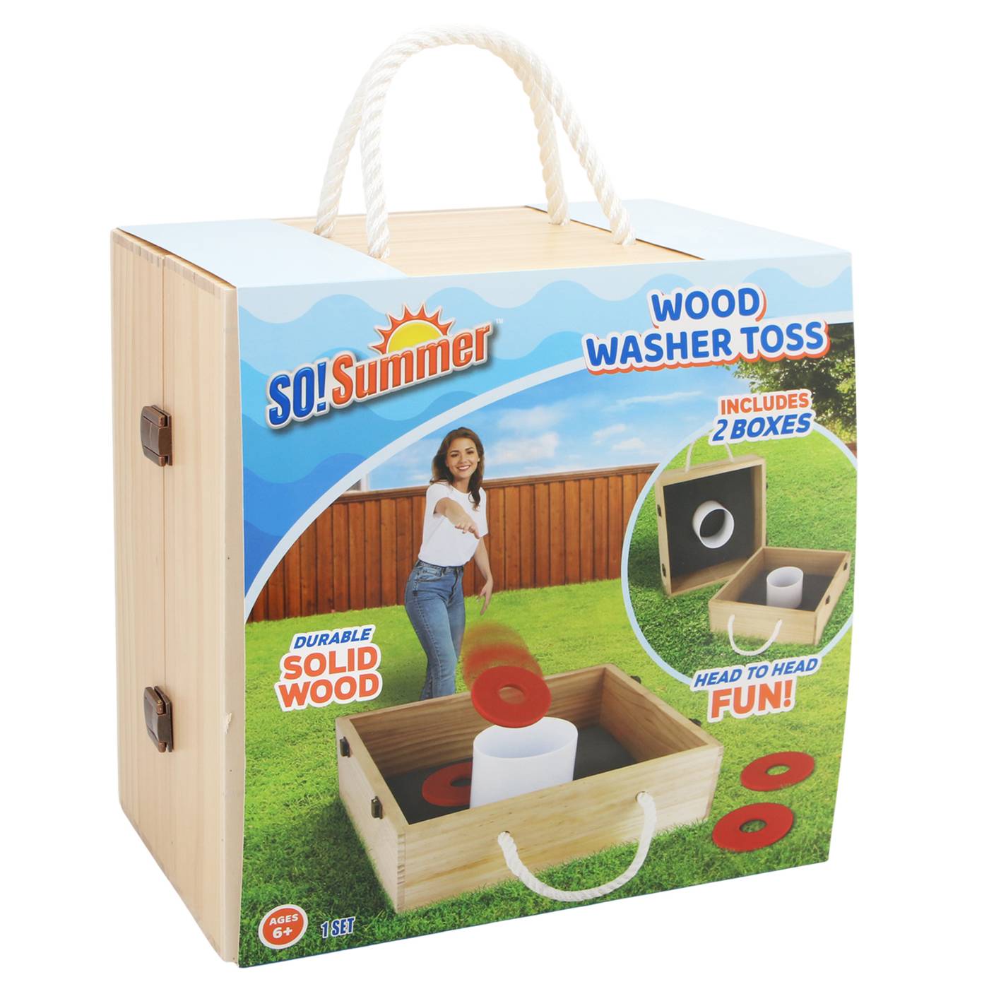 So! Summer Wood Washer Toss Game Set; image 7 of 9
