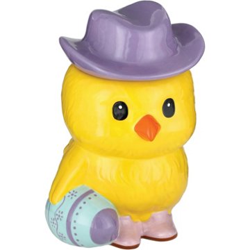 Destination Holiday Cowboy Chick Easter Cookie Jar, 6.69'' x 5.91'' x 8.86"