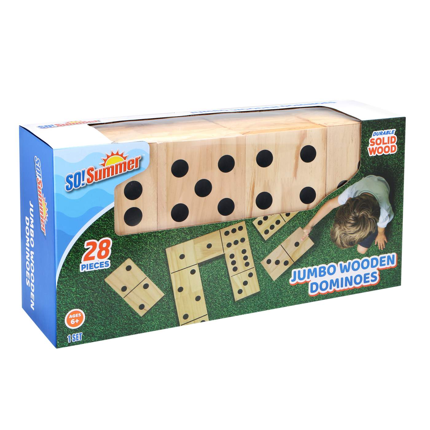 So Summer Jumbo Wooden Dominoes Set; image 5 of 8