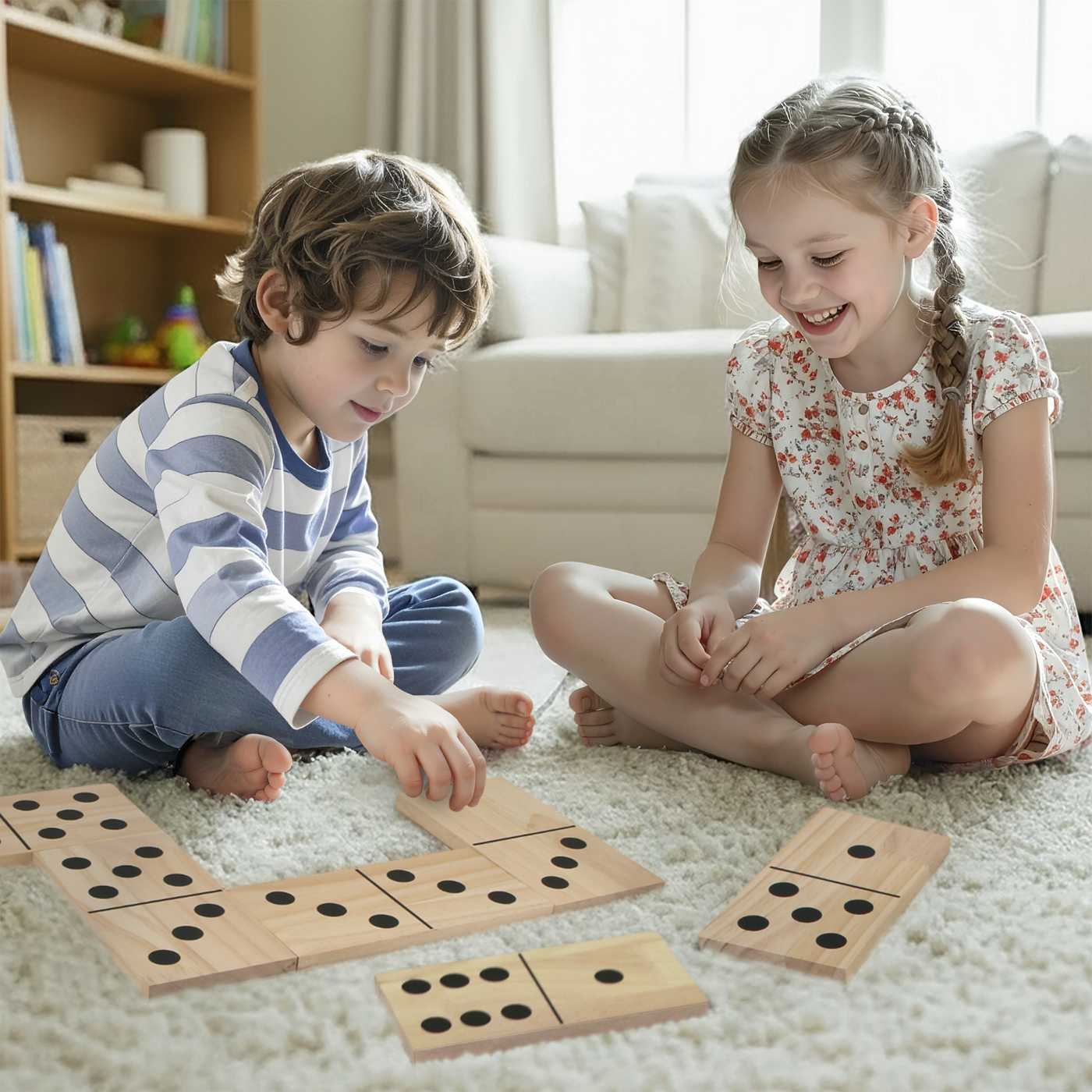 So Summer Jumbo Wooden Dominoes Set; image 6 of 8
