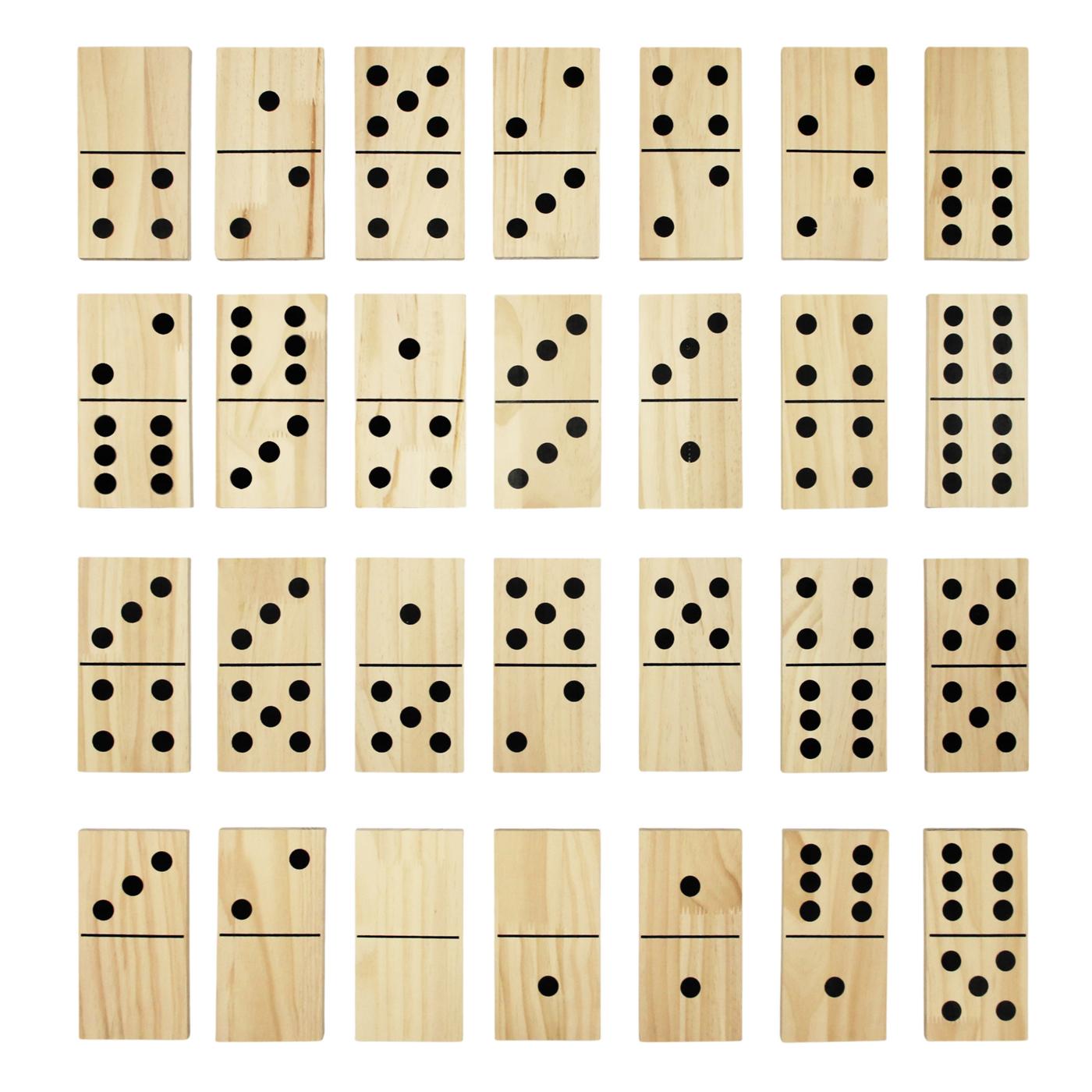 So Summer Jumbo Wooden Dominoes Set; image 8 of 8