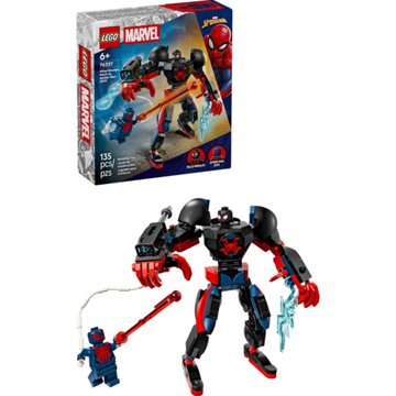 LEGO Super Heroes Miles Morales Mech vs. Spider-Man 2099 Building Set, 135 pc