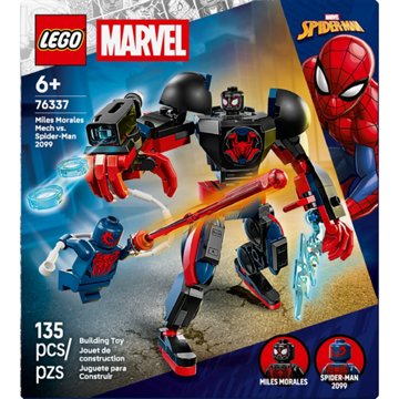 LEGO Super Heroes Miles Morales Mech vs. Spider-Man 2099 Building Set, 135 pc
