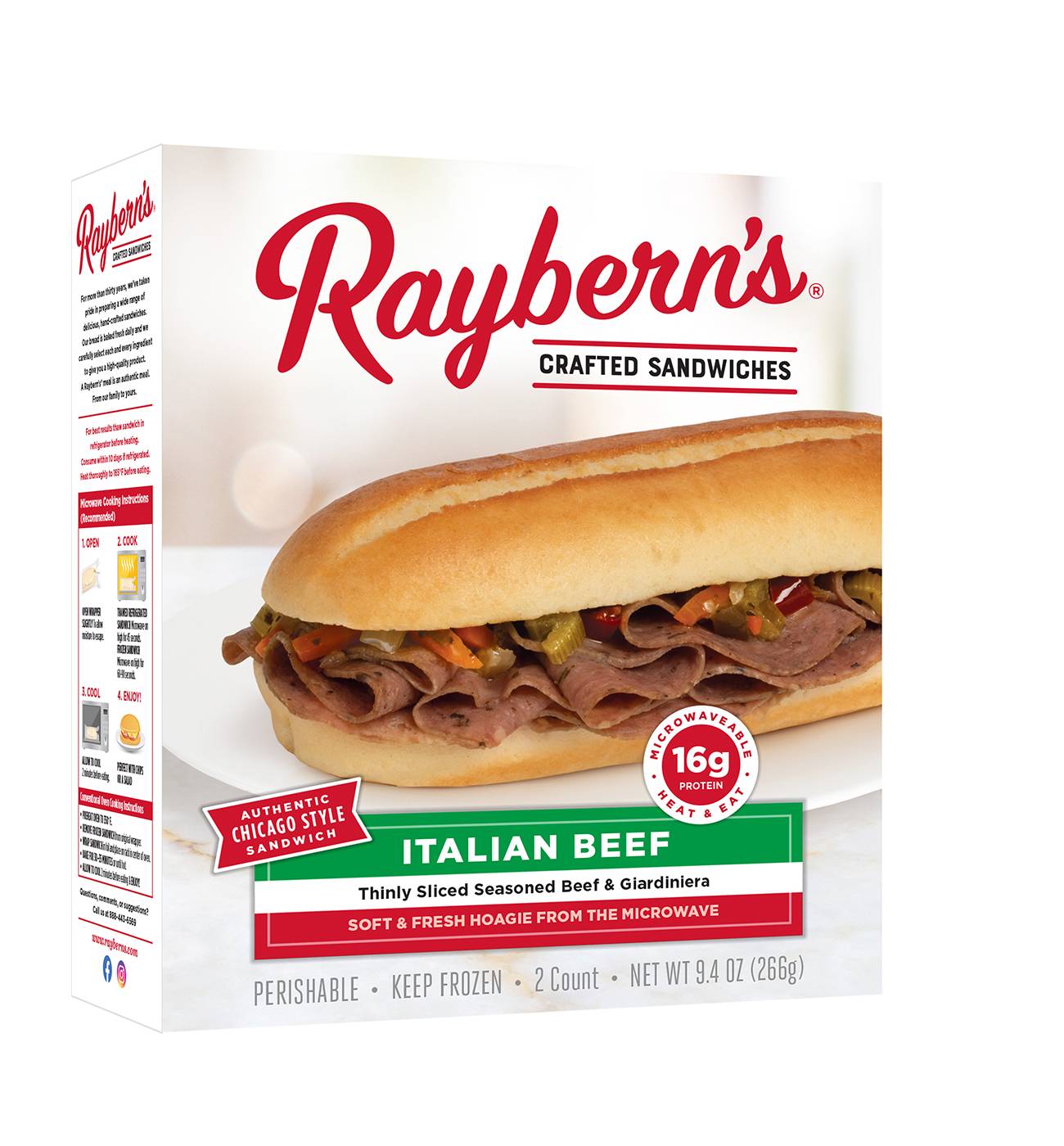 Raybern's Italian Beef Hoagies; image 3 of 7