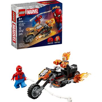 LEGO Super Heroes Spider-Man vs. Ghost Rider Motorcycle Building Set, 72 pc