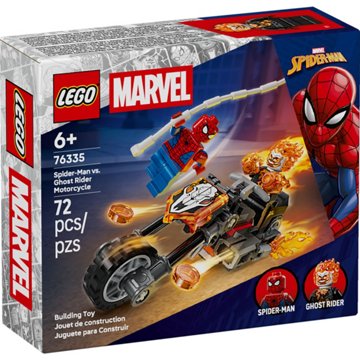 LEGO Super Heroes Spider-Man vs. Ghost Rider Motorcycle Building Set, 72 pc