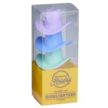 Destination Holiday Cowboy Hat Highlighter, 4 ct