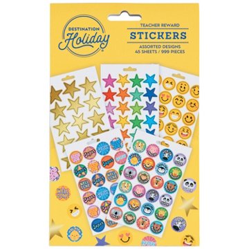 Destination Holiday Teacher Reward Stickers